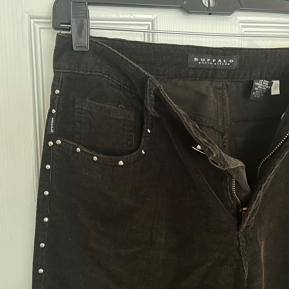 Buffalo flare corduroy studded pants
